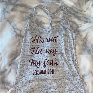 Tank top with scripture